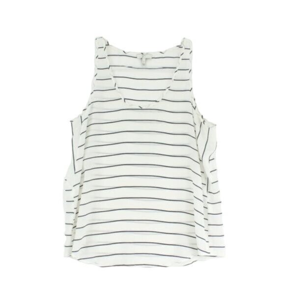 Joie Nautical Striped Silk Tank Top - Picture 1 of 4